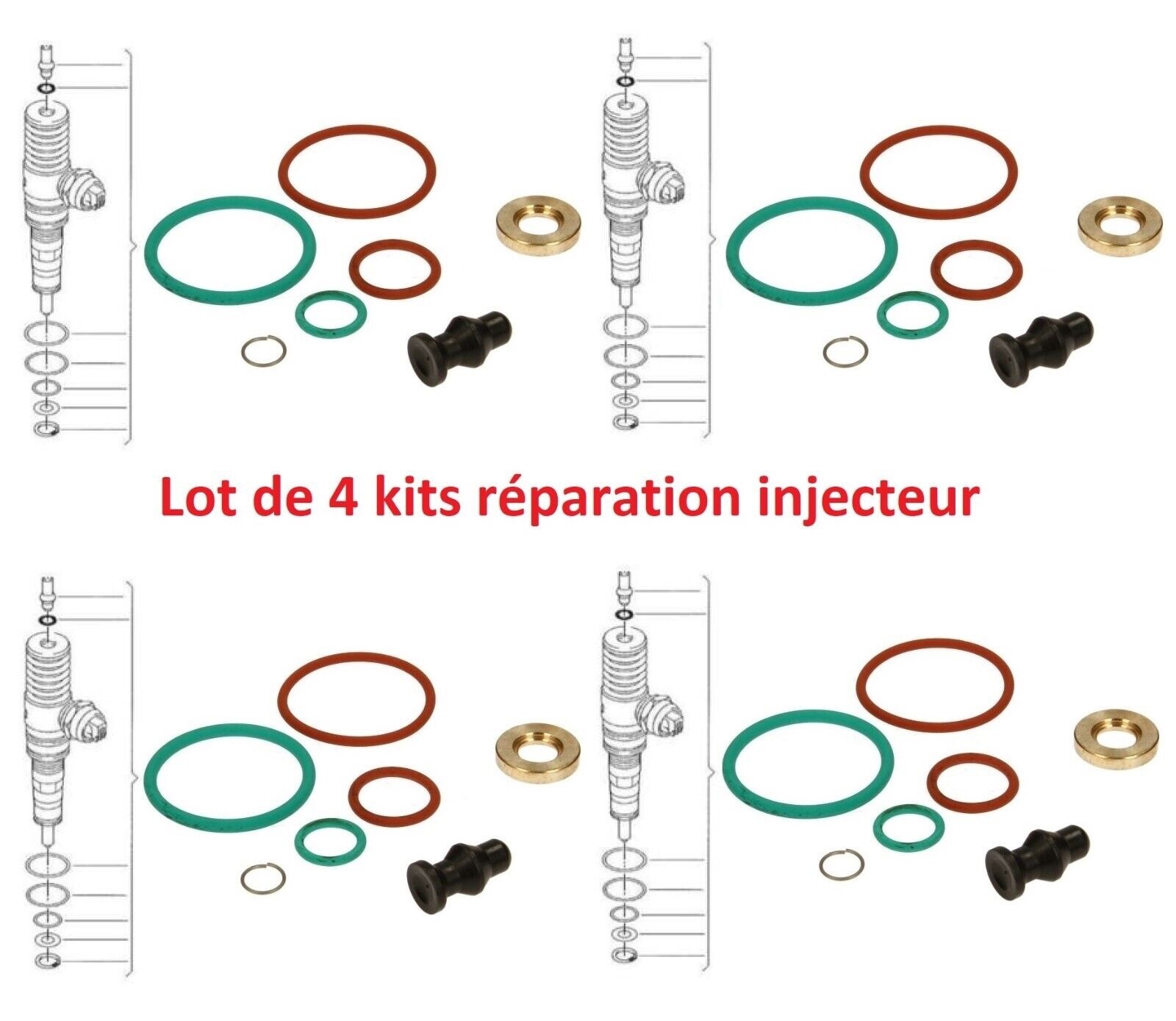 Joint injecteur Skoda Fabia résout fumée noire et perte pression