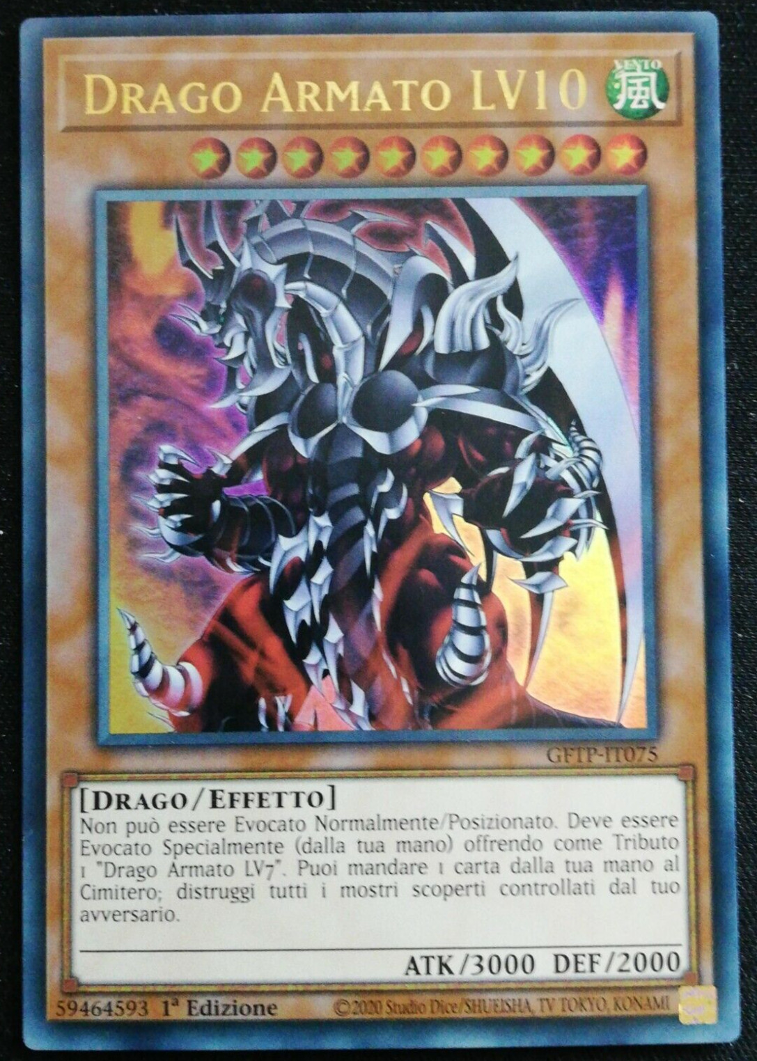 DRAGO ARMATO LV10 Ultra Rara in Italiano GFTP-IT075 Armed Dragon LV10 YUGIOH