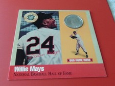 1990  WILLIE  MAYS   PURE  .999 SILVER  PROOF  LEGENDS BASEBALL  HOF 500 HR CLUB