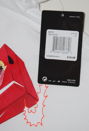 NWT Nike Toddler Boys White Sole Food SS T-Shirt sz 4T - Picture 12 of 12