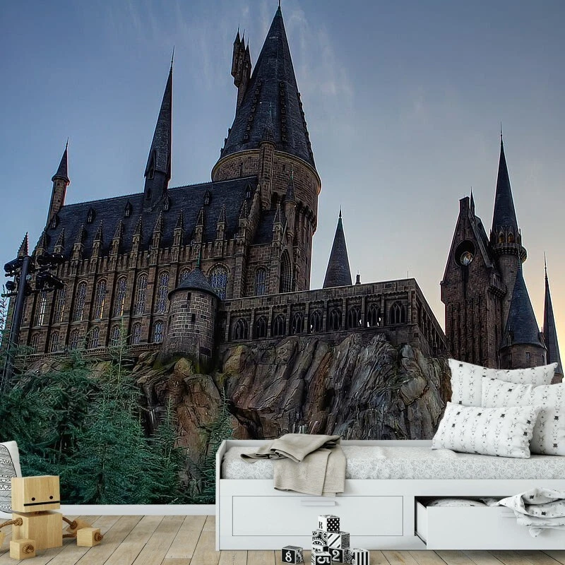 Wall Mural Hogwarts Castle Harry Potter Photo Wallpaper Wall Decor Kids  Room