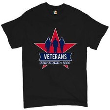 Veterans for Trump 2024 T-shirt Keep America Great MAGA Military Men's Tee