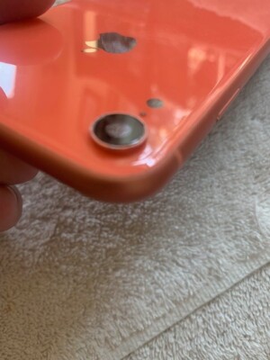 Apple iPhone XR back rear housing glass chasis Coral / Orange ( B