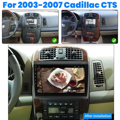 Radio estéreo para automóvil Cadillac CTS Android 13 Carplay 2003-2007 GPS WIFI BT - Imagen 8 de 24