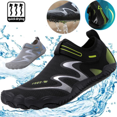 Mens Water Shoes Quick-Dry Barefoot Wading Beach Sneaker