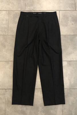 Paul & Shark Guabello 1815 Mongrando Biella Men s 33x29 Wool Pleated Dress Pants