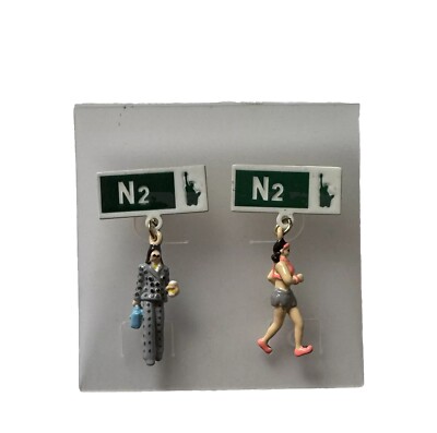 N2 Les Nereides  Multicoloured  Dangle Stud Earrings New