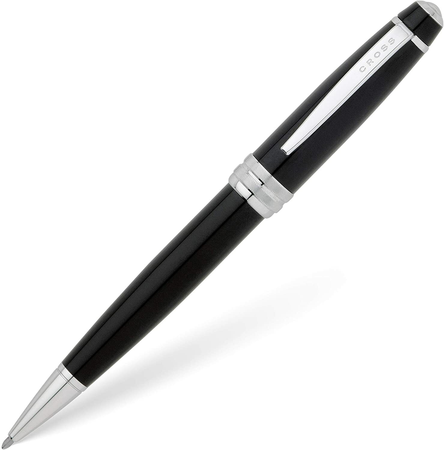 CROSS METAL BAILEY BALLPOINT PEN BLACK LACQUER WITH CROSS PE