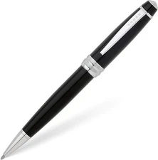 CROSS METAL BAILEY BALLPOINT PEN BLACK LACQUER WITH CROSS PEN GIFT BOX(AT0452-7)