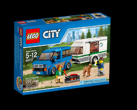NEW LEGO CITY VAN & CAMPERVAN~60117~Includes male and female campers + dog~NISB