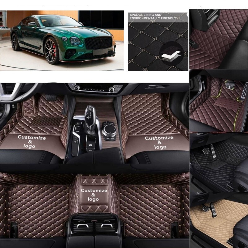 For Bentley Continental GT Car Floor Mats Custom Luxury Waterproof Liner Carpets