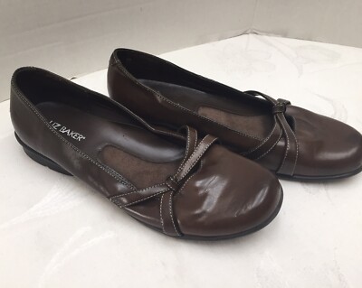 Liz Baker Women s Casual Slip On Loafers Brown 024-2702 Size 6M Nice!