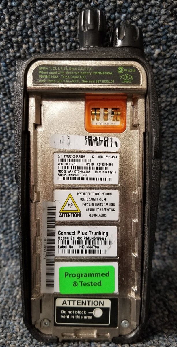 Motorola XPR6550 Digital MotoTrbo Radio UHF 450-512 Mhz Connect+