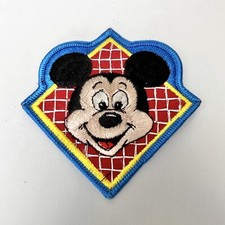 Vintage Mickey Mouse Official Walt Disney Productions Colorful Cartoon Patch NEW