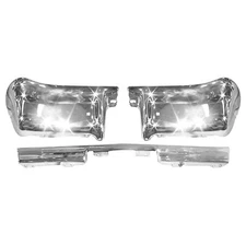 1963 Chevy Impala Rear Bumper - 3 PCS Set Heavy Duty Chrome Metal Dynacorn