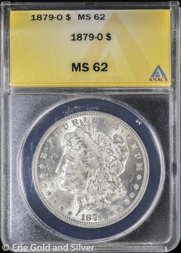 1879-O $1 Morgan Silver Dollar ANACS MS 62 | Uncirculated UNC