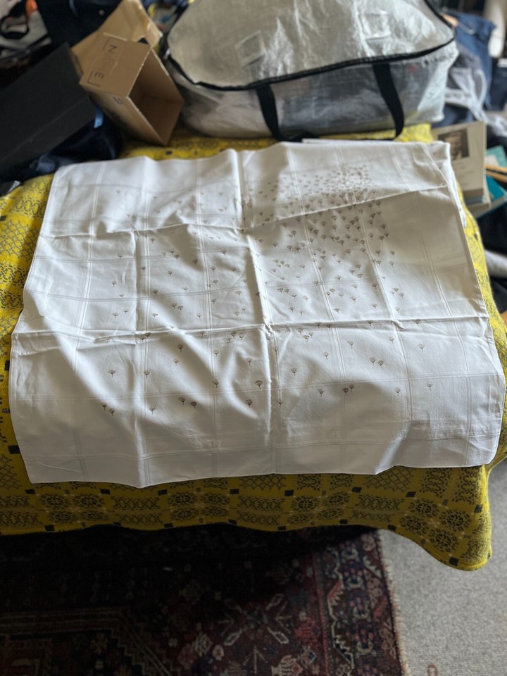 VINTAGE GERMAN BEDDING SET 2 SINGLE DUVET COVERS 2 LARGE PILLOW CASES