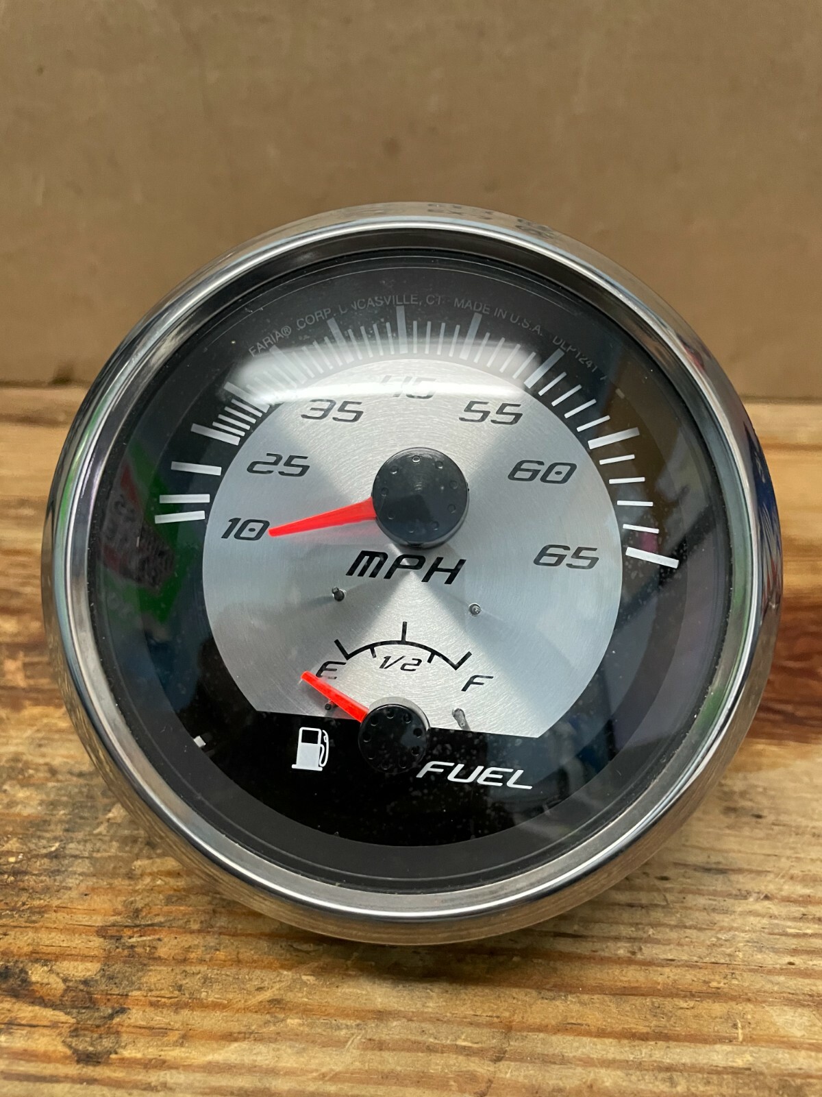 USED OUTBOARD FARIA MULTIFUNCTION SPEED AND FUEL GAUGE eBay