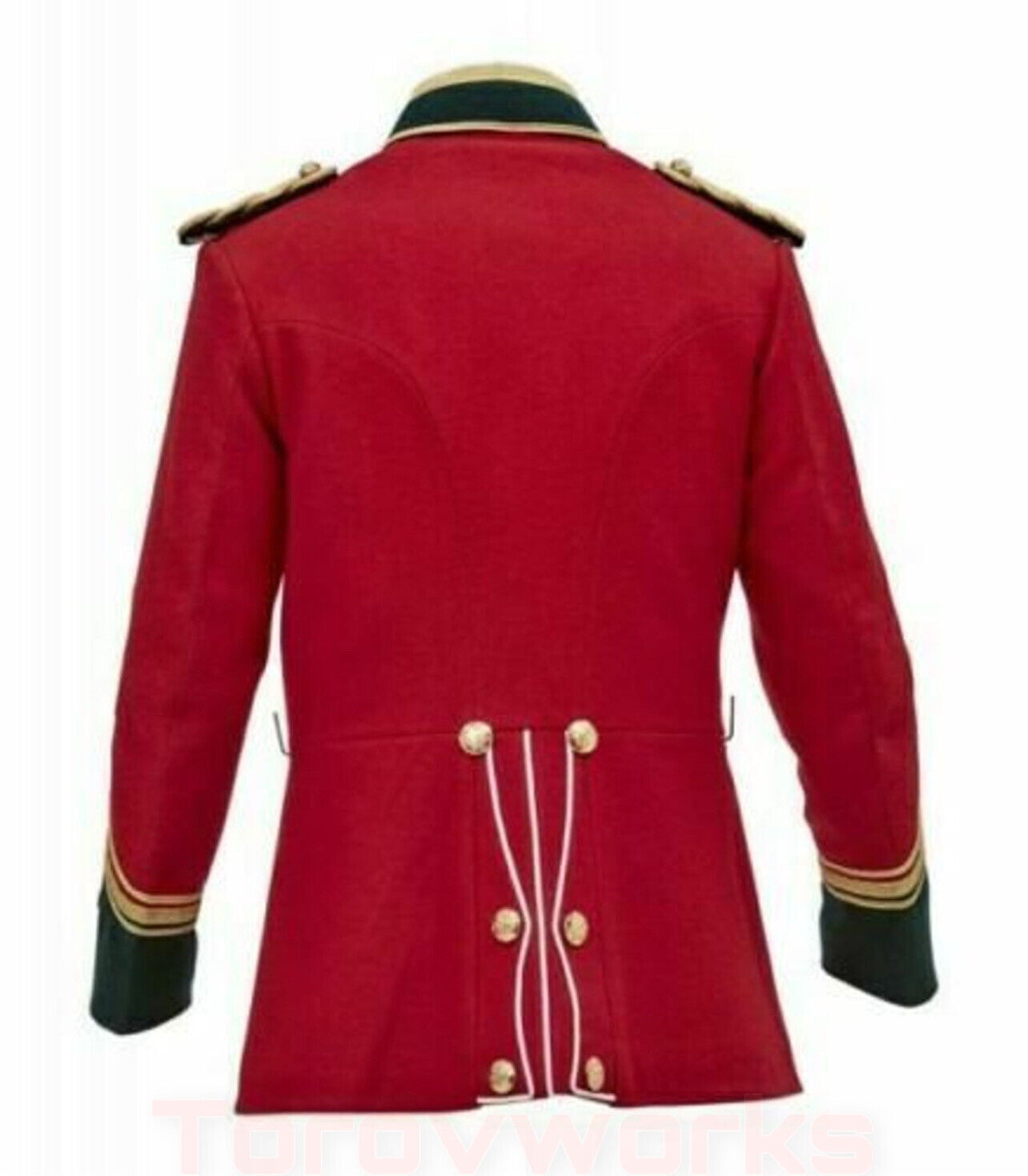 Giacca da guerra rossa inglese anglo zulu vintage ufficiali tunica circa giacca per uomo foto 4