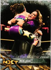 Nia Jax vs. Bayley 2017 Topps NXT Wrestling Card
