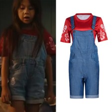 Lilo Pelekai Cosplay Costume Lilo Overall Jeans Set With Top Summer Suit