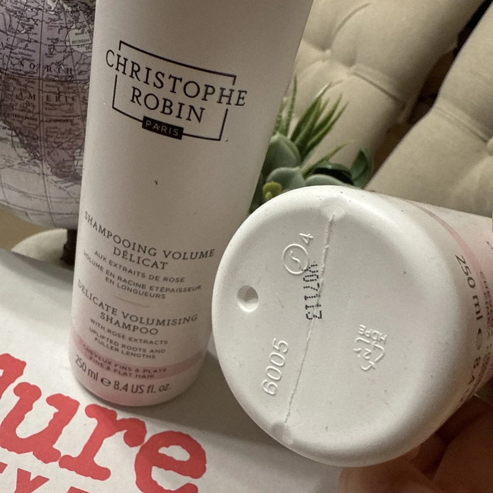 2 delicados champú voluminizador con extractos de rosa de Christophe Robin 8,4 oz R Foto 4 de 4