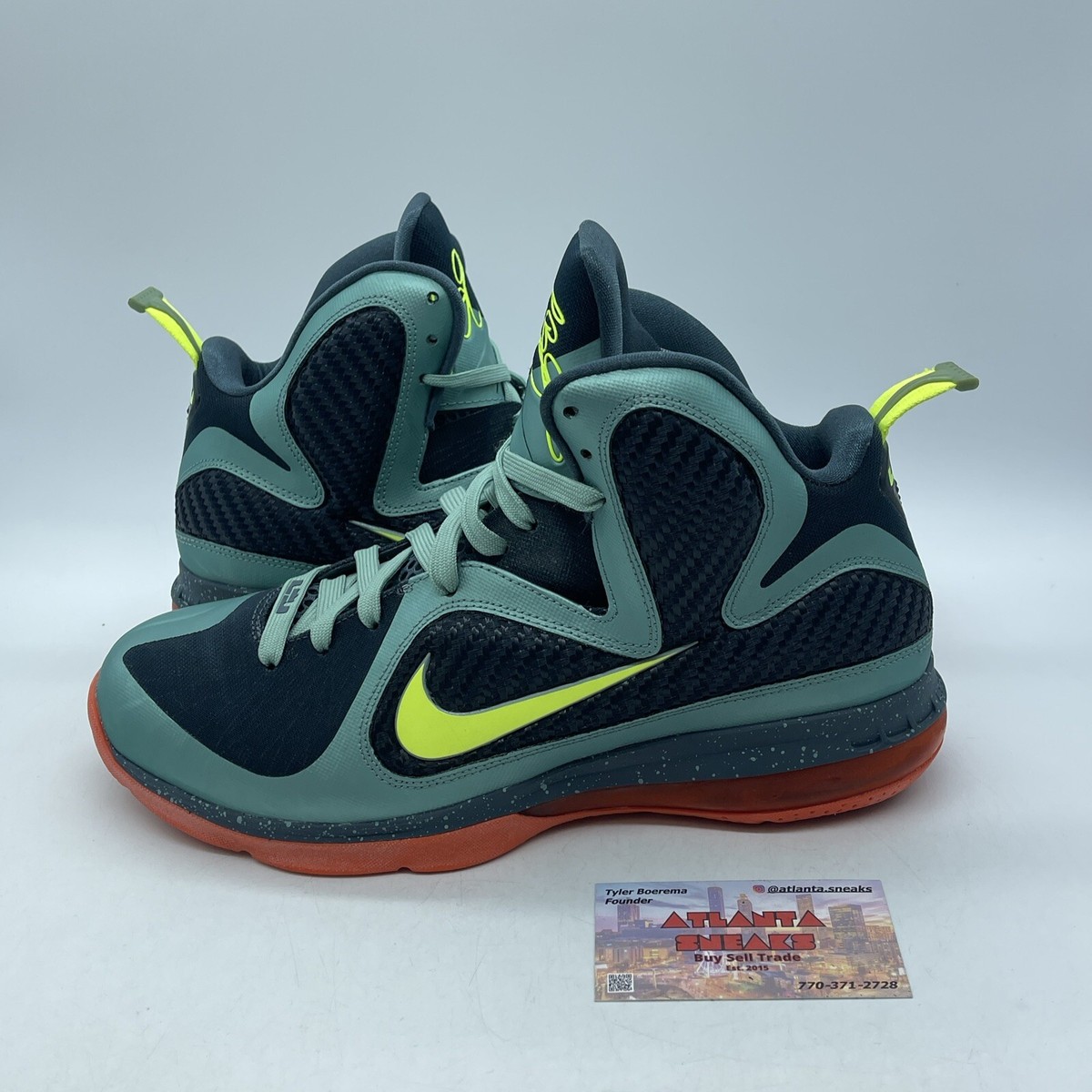 値下【NIKE】レブロン9　通称CANNON Size 10 - Nike LeBron 9 Cannon Black Blue Orange Suede