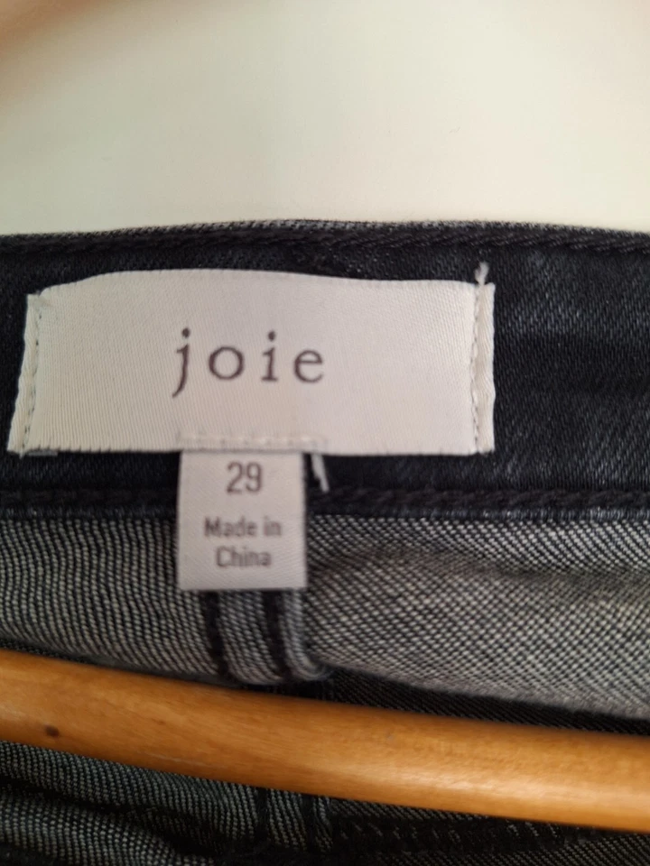 Pantalones Joie Jeans Para Mujer 29 Park B Ajustados Negros con Cremallera Recubiertos al Tobillo Caviar Negros Foto 3 de 4