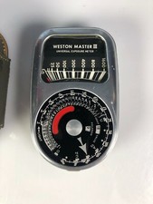 Weston Model 737 Master III Universal Exposure Light Meter With Leather Case