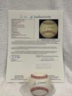 VERY RARE Joe Collins AUTOGRAPHED OAL (Brown) Baseball, New York Yankees, JSA!