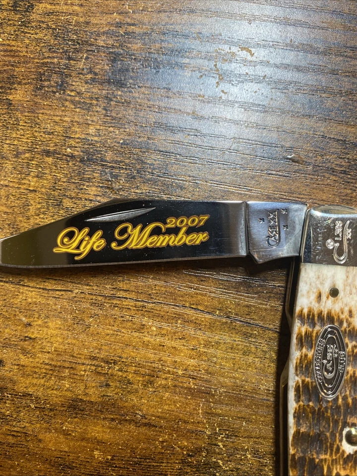 Vintage Case XX 2007 CCC Life Member Moose Pattern-6275 Knife - Image 2 of 4