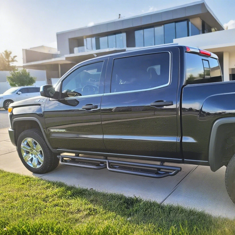 Running Boards Side Step Bar for 2007-2019 GMC Sierra 2500HD /3500 HD Crew Cab Foto 2 de 4