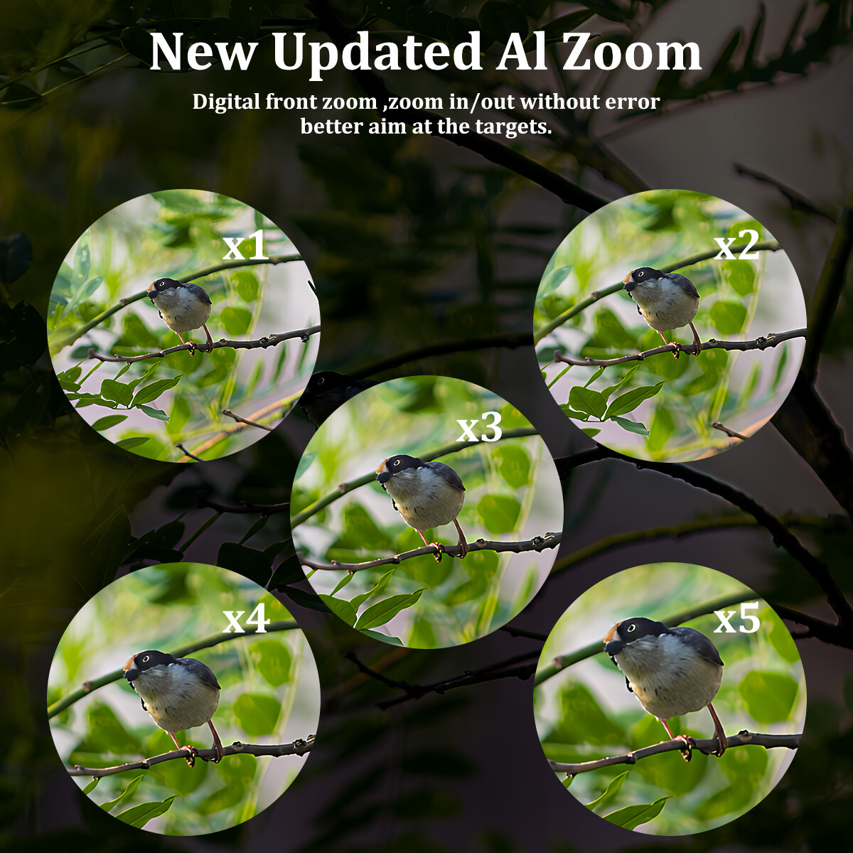 1080P Night Vision Scope, 4X Digital Zoom 940nm Hidden Infrared with Crosshair
