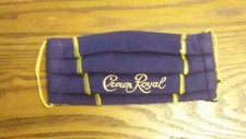 Crown Royal Homemade Face Mask, cotton on inside. READ DESCRIPTION 