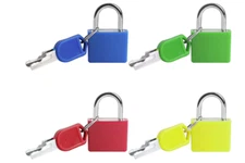 Candado Para Maleta de 4 Piezas Mini Candado 4 Colores Con Llave Candados Nueva