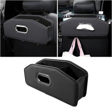 Premium Durable Car Headrest Back Seat Organizer with 2 Cup Holder  Tissue Box