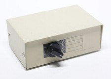 4-Way DB25 Manual Data Transfer Switch Box Rotary for Parallel Printer PC