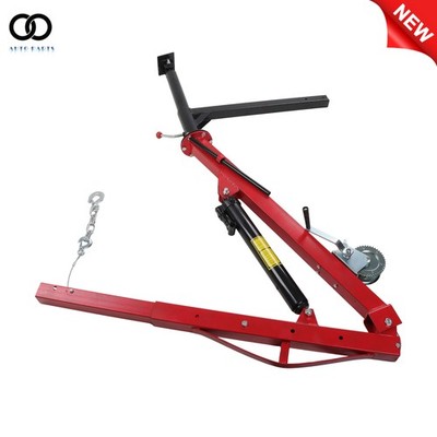 Pickup Truck Hydraulic Dock Jib Engine Hoist Crane 500 LBS Mount Lift 2'' Hitch