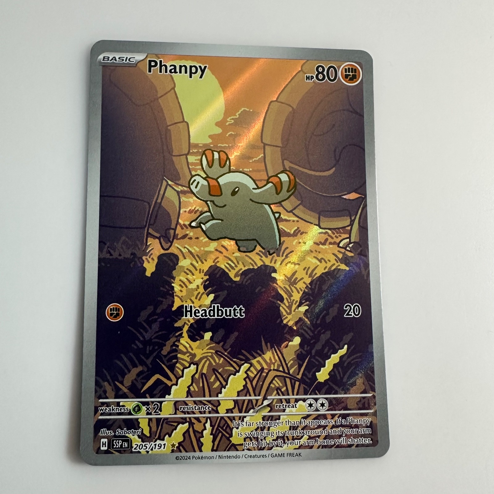 Phanpy 205/191 Sv08: Surging Sparks Holo NM