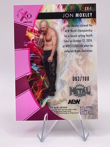 Jon Moxley 2025 Skybox Metal Universe AEW EX Essential Credentials Future /100 - Picture 2 of 2