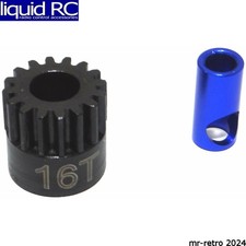 Hot Racing NSG16M06 16t Steel Mod 0.6 Pinion Gear 5mm or 1/8