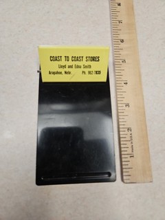 Vintage Advertising Metal Clipboard Arapahoe Nebraska Coast To Coast