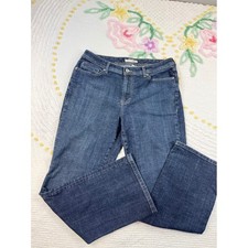 Chico's Platinum Denim Bootcut Jeans Dark Wash women Stylish Pockets Comfort L