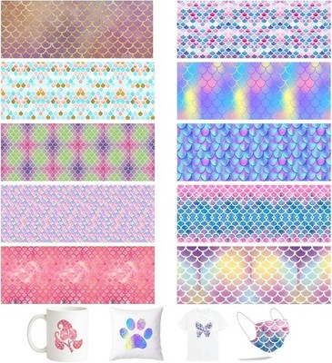 10 Stück Sublimationspapier 11,5 x 30,5 cm für DIY-Projekte - T-Shirt, Tasse,...