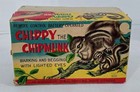 X-384 VINTAGE 1950'S JAPAN BATTERY OPERATED CHIPPY CHIPMUNK WITH ORIGINAL BOX — photo 4
