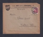 GERMANY 1907 'GAS ENGINE ADVERTISING' COVER STRASSBURG TO ZABERN ALSACE
