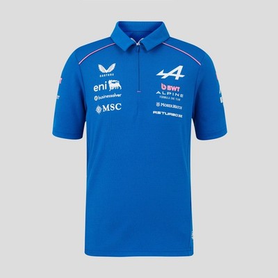 Alpine F1 Team 2026 Kurzarm Polo Kinder - Lapisblau