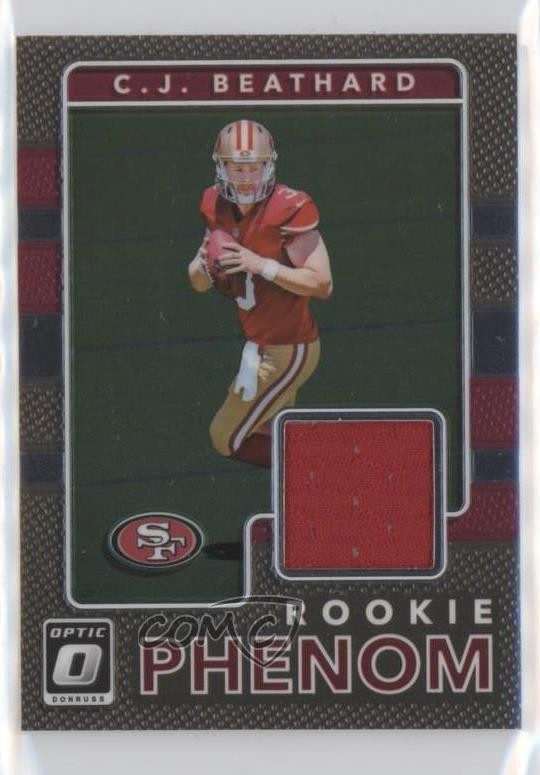 2017 Donruss Optic Rookie Phenom Jerseys CJ Beathard #27 RC