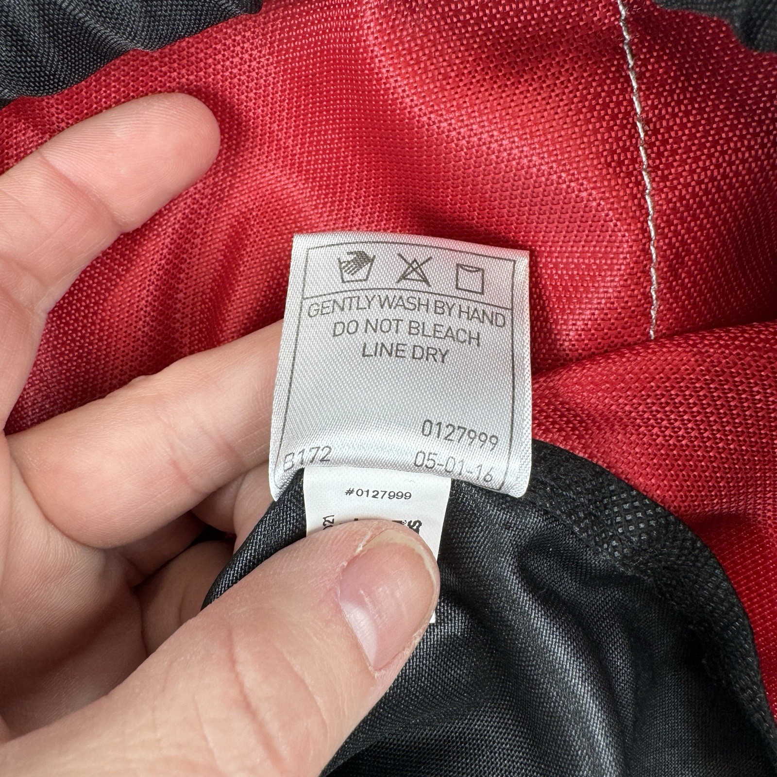 Adidas Drawstring Backpack Red Black 68 Logo Gym … - image 6