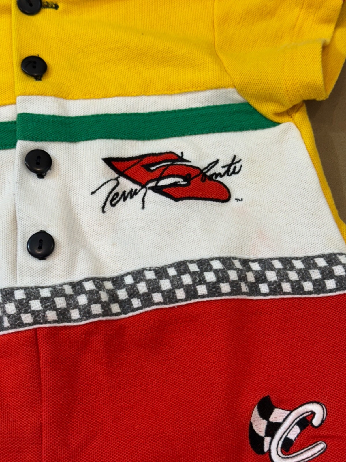 Vintage Chase Authentics NASCAR Tony Labonte #5 Kelloggs Romper 24 Month Colors